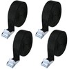 URAQT Tie Down Straps, 4 Pack Heavy Duty Tensioning Belts,