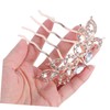 TOVINANNA Rhinestone Crown Hair Comb for Stylish Decorative Hair Accessory