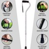 DMI Adjustable Designer Cane with Offset Handle, Comfort Grip and