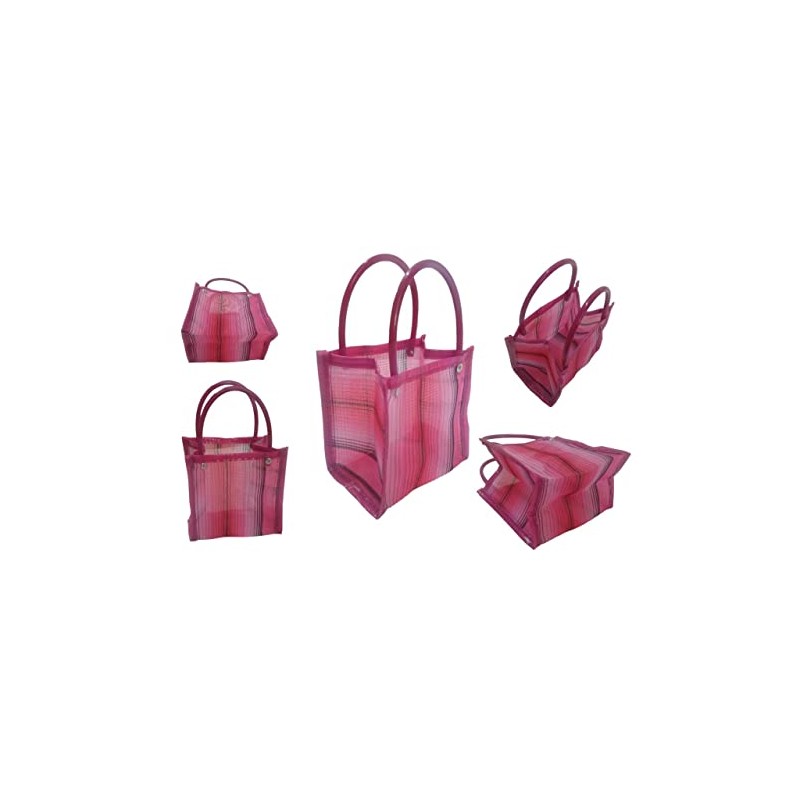 5 Bolsas mexicanas para el supermercado 30 x 30 cm.Para