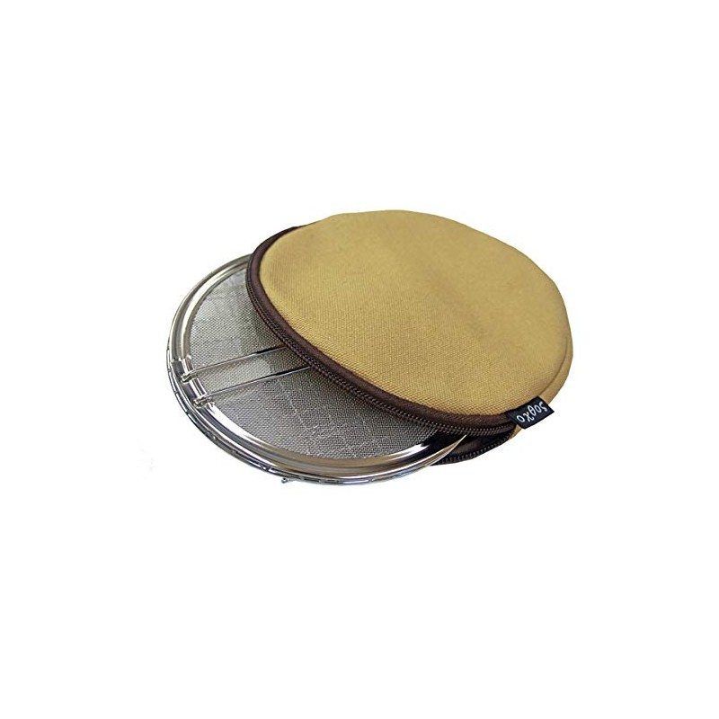 oxtos Canvas Camping Roaster Case, Round Shape, Beige