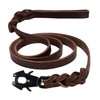 GEIT 4/5/6FT Leather Dog Leash, Heavy Duty Dog Training Leash,