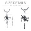 CEKAMA Nail Cross Necklace for Men & Boy Sterling Silver