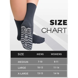 Artfasion - Calcetines antideslizantes para hombre: calcetines antideslizantes con agarre para personas mayores, hospitales, yoga, pilates, (Negro+blanco+gris+verde+caqui) 5 pares, 7-10