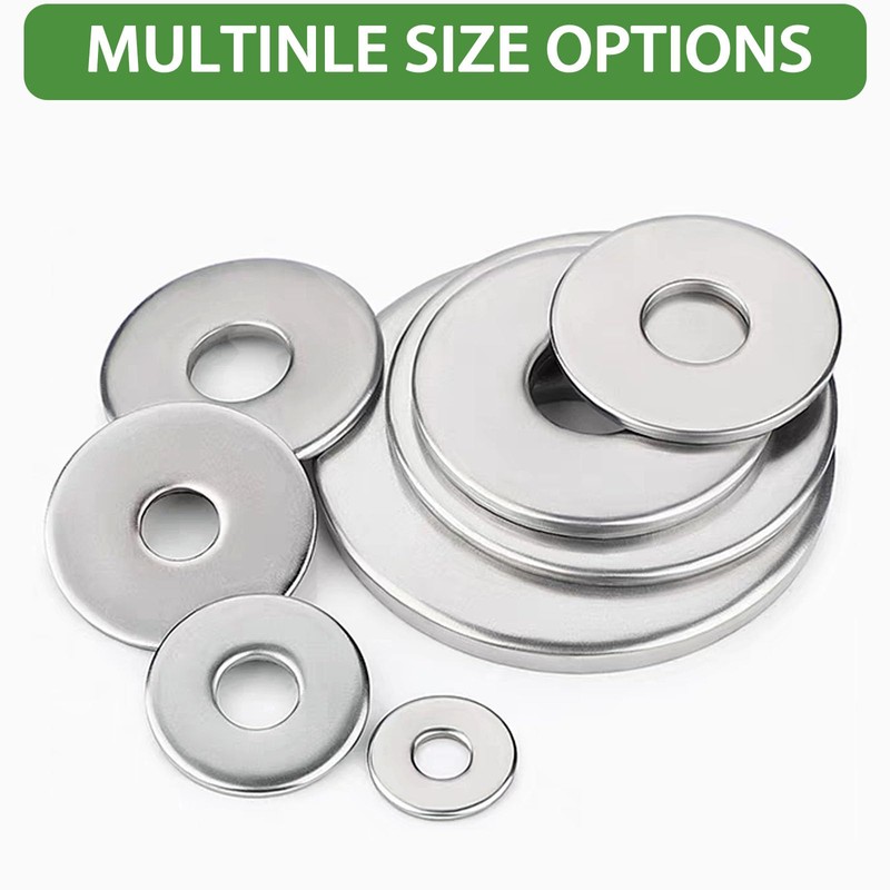 Czkonore Washers M4-M5-M6-M8 (Pack of 65) - 4 Sizes Stainless
