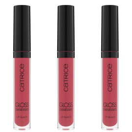Catrice Gloss Obsessed Lip Glaze, No. 040, Pink, Glossy, Radiant Fresh, Vegan, Alcohol-Free, Preservative-Free, Paraben-Free, Pack of 3 (3 x 2.5 ml)