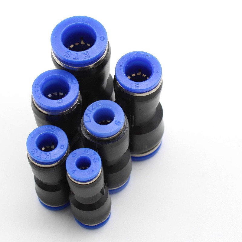 26 pieces 8 shapes air push-in fitting connector, pneumatic connector,