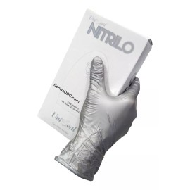 UniSeal Guantes Nitrilo Metalico Gris 100pz