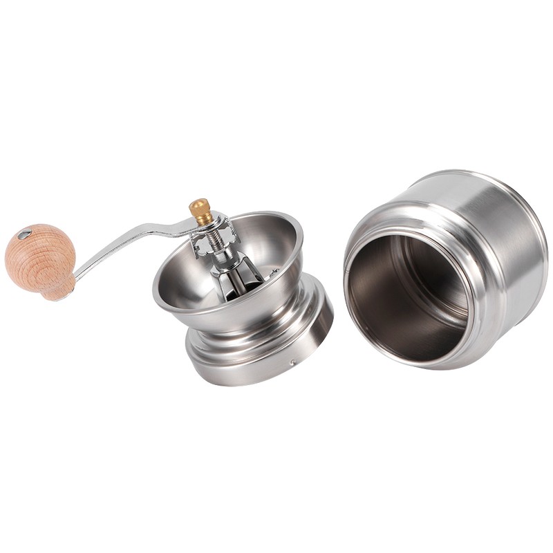 Portable Stainless Steel Manual Coffee Grinder Adjustable Coffe Bean Pepper