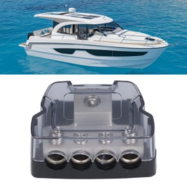 Aramox 4 Way Power Distribution Block Amplifier Fuse Holder Fuse Distribution Block Car Audio Splitter