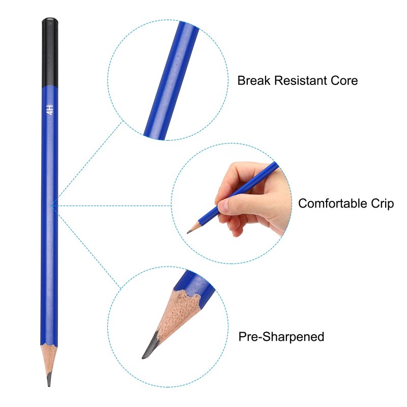 PATIKIL 4H Drawing Pencils for Sketching, 24PCS Sketch Pencils for