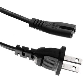 Replacement US 2Prong AC Power Cord Cable for Sony CFDS50 CFD-S50 Portable CD, Cassette & AM/FM Radio Boombox