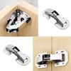 Yiarsky 8 Hinges for Cabinet Doors, Furniture Hinges, Screw Hinges