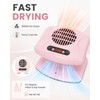 Nail Dryer Fan, 300W Nail Fan for Regular Polish, Pink