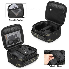CURMIO Night Vision Goggles Carrying Case, Storage Bag for Tactical Night Vision Binoculars, SD Card and Data Cables, Camo (Bag Only)