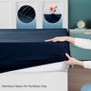 Utopia Bedding Jersey Fitted Sheet, Navy Blue, 180 x 200