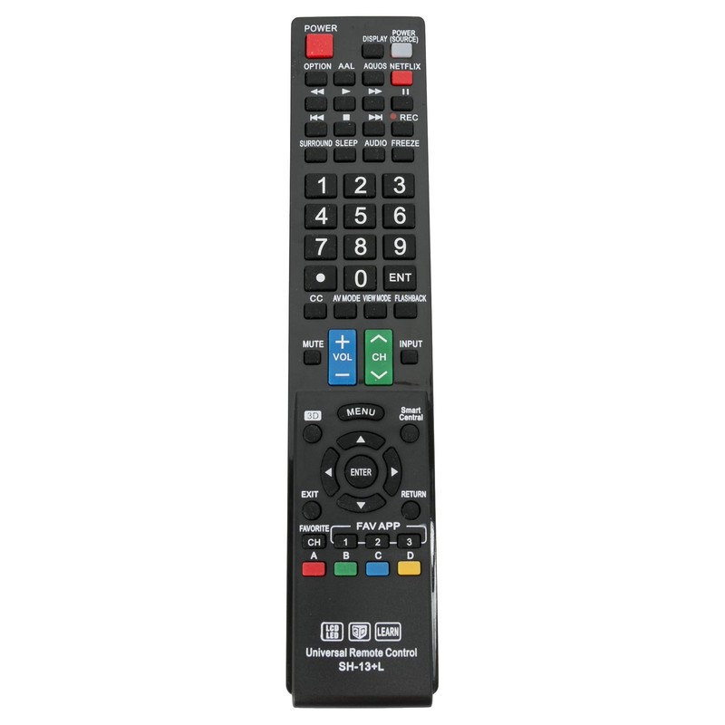 WINFLIKE New SH-13+L Remote Control Replacement fit for Sharp LCD