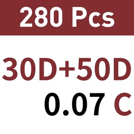 【BacktoSchool】30D+40D Natural Kit l B&Qaugen 280pcs Individual Natural Look Clusters for DIY Eyelashes Extension, Waterproof Long Lasting Beginner Friendly Summer Fake Lashes Stacking Makeup Gift Cosmetic:_ONLY LASH 30+50 C-Curl