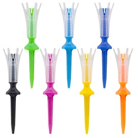 Tabata GV1419 Tee Lift Tee, Made in Japan, Height Adjustable, Golf Regulations, Golf Tee, Tier, Plastic Tee, Tier, Lift Tee, Spiral, Size M, 1.4 - 1.7 inches (37 - 43 mm), 7 Pieces