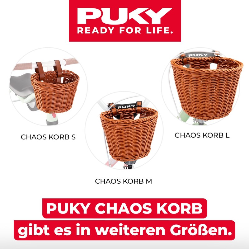 PUKY Chaos Basket S Brown | Flexible Children's Handlebar Basket