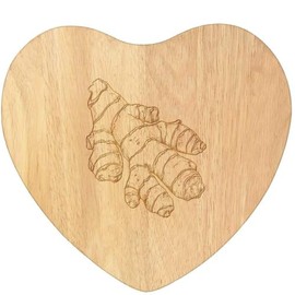 'Ginger Root' Wooden Heart Shaped Chopping/Cutting Board (WB00087353)