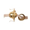 Creative Hobbies Brass Plated Oil Burner with Cotton Wick -