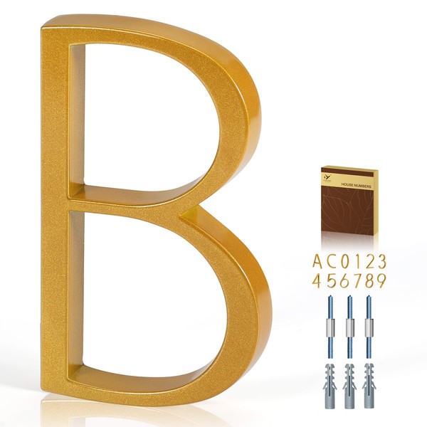 YIPLED 5 Inch House Numbers for Outside, Metal Address Number