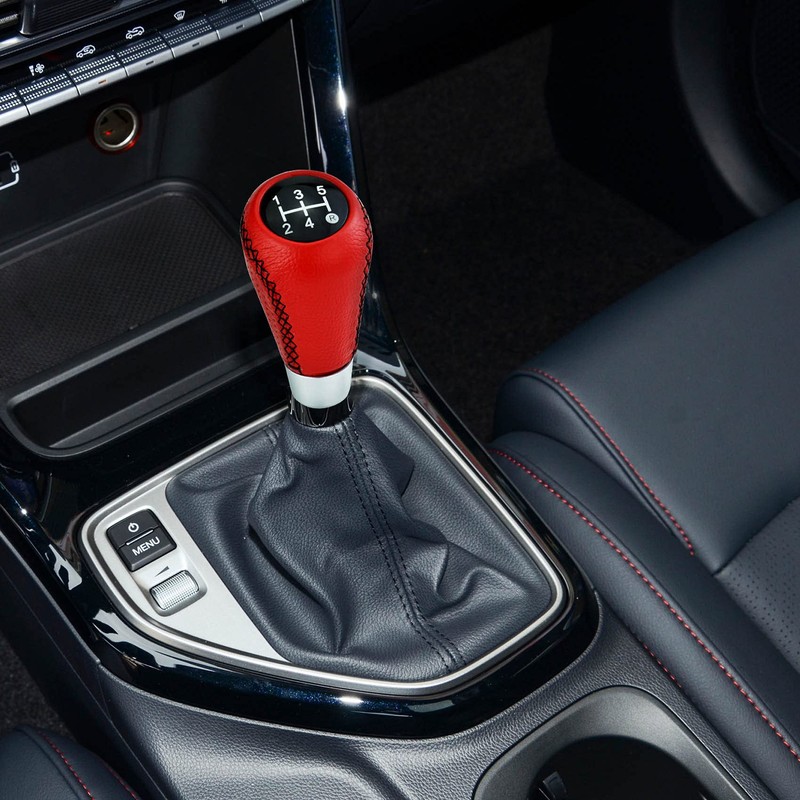 Temzzer 5 Speed Gear Knob Leather Car Shift Knob Transmission