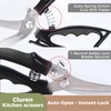 Cluren Kitchen Shears & Scissors Heavy Duty with Self-Standing Base