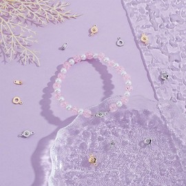 UNICRAFTALE 10 Sets 2 Colors Snap Clasps Metal Snap Button Clasps 14mm Long Round Clasp Ball and Socket Snaps Clasp Bracelet Connector for DIY Necklace Making