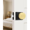 Goldenwarm 2 Pack Black Gold Interior Door Knobs, Privacy Door