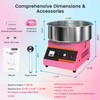 BLITZHOME Cotton Candy Machine, 1000W Electric Commercial Retro Candy Floss
