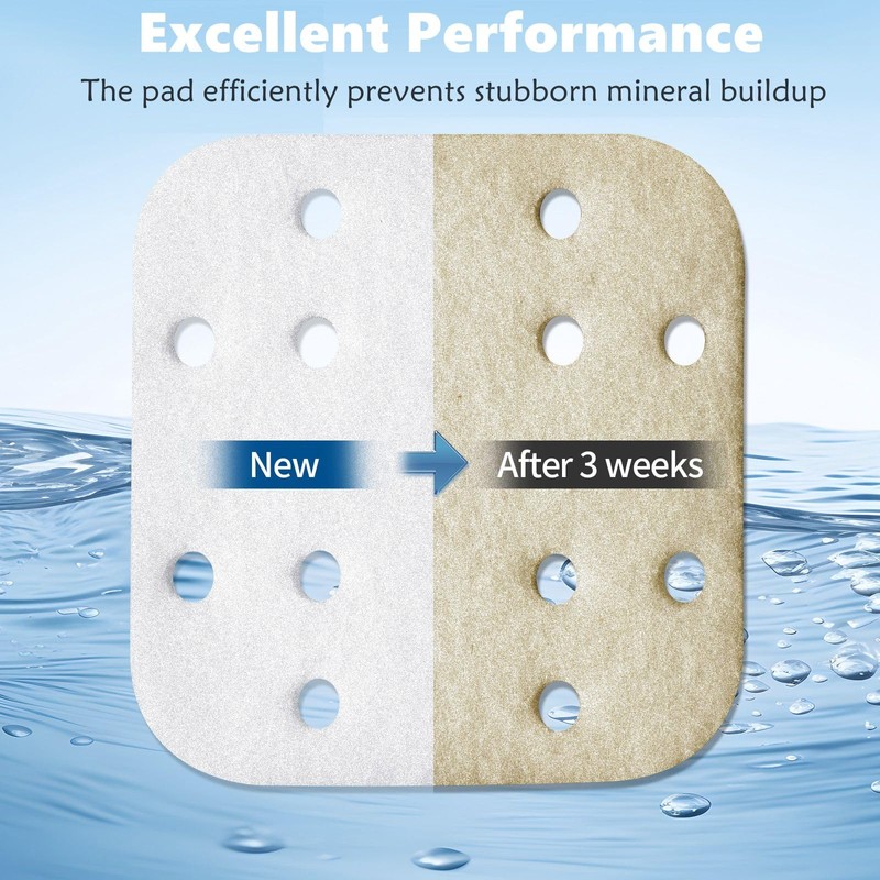 Gazeer 36-Pack Mineral Absorption Pads Compatible with LEVOIT Humidifier Replacement