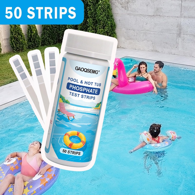 GAOQSEMG Phosphate Test Kit,Pool Hot Tub Phosphate Test Strips for