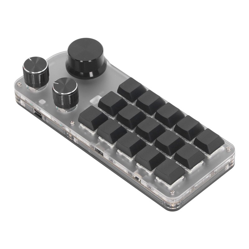 15 Keys 3 Knobs Programmable Keypad Wired USB Wireless Bluetooth