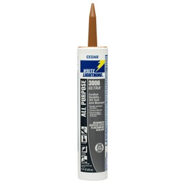 White Lightning W11006010 3006 Ultra All Purpose Elastomeric Sealant, Cedar, 10 fl. oz.