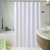 Lkw Ogechi White Shower Curtain Waterproof 200/220/240 CM Drop, 240