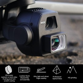 Wide Angle Lens Filter for DJI AIR 3S Drone, 15.5mm 0.35X / 110° Range Wide Screen Lens, Wide Angle Camera Lens Filter for DJI AIR 3S Accessories