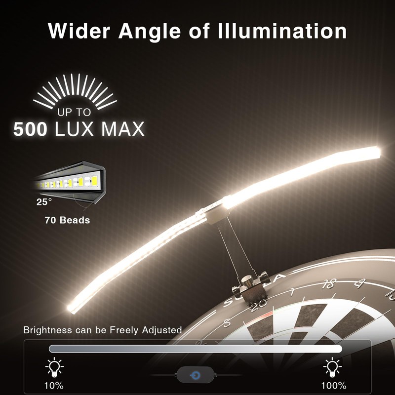 SOLLA LED Foldable Dartboard Light, TOR135 Portable Lighting for All