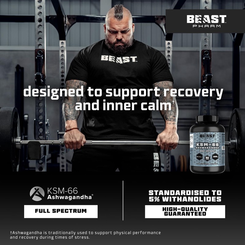 Beast Pharm | Ashwagandha High Strength 6000mg (3 Months Supply)
