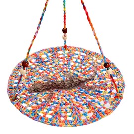 Reptile Hammock Swing Bed,Cotton Reptile Swing Hanging Bed with Hook for Reptile Birds Hamster Rats Parrots Sleeping Resting