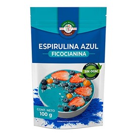 SABIA MADRE TIERRA  Espirulina azul 100g, Ficocianina, 100 natural, Sin OGM                                                                           