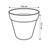 elho Loft Urban Round 20 - Flower Pot for Outdoor