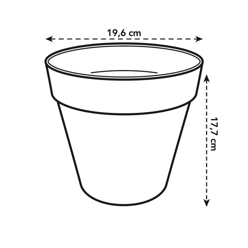 elho Loft Urban Round 20 - Flower Pot for Outdoor