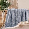 NEXHOME PRO Soft Blankets Blue, Cozy Throw Blanket for Couch,