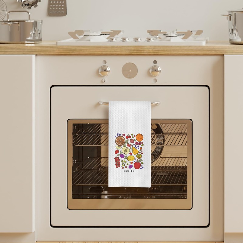 uinwk Fruit Kitchen Towels, Fruit Decorative Dish Tea Hand Towels