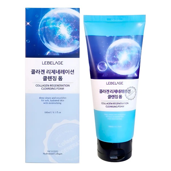 Espuma Limpiadora Facial Coreana Regeneradora De Colágeno