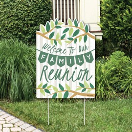 Big Dot of Happiness Family Tree Reunion - Party Decorations - Gathering Welcome Yard Sign