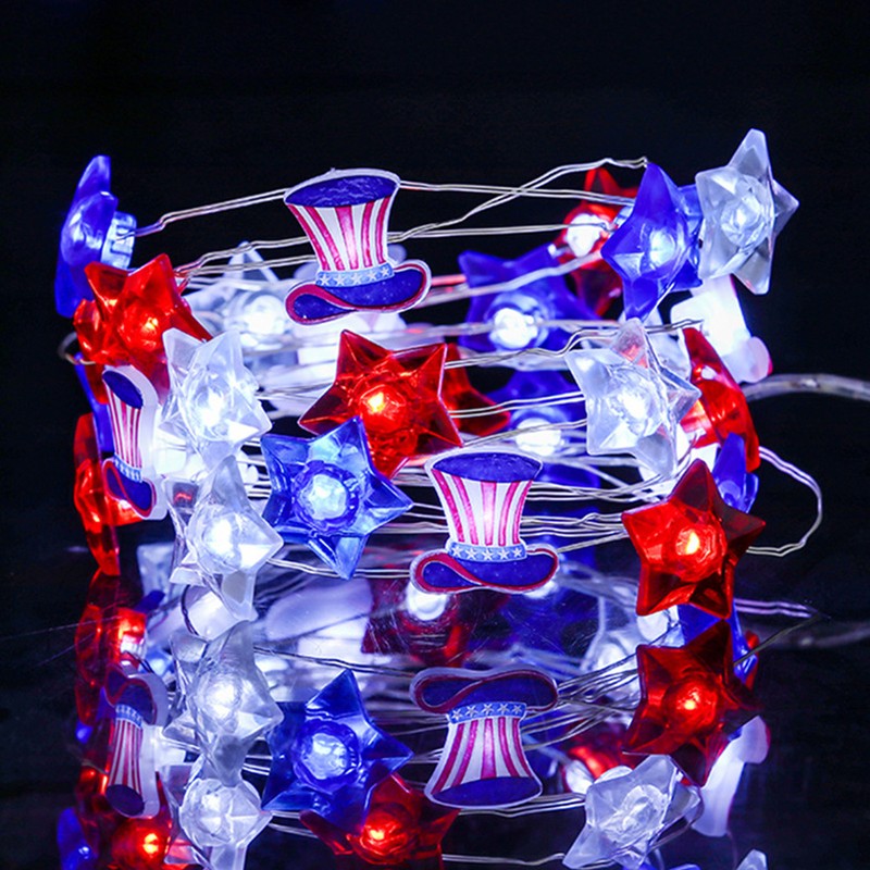 Independence Day Light String Wireless Remote Control IP44 Waterproof Timing