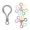 PandaHall Elite 105 Pcs Plastic Bulb Shaped Carabiner Hook for
